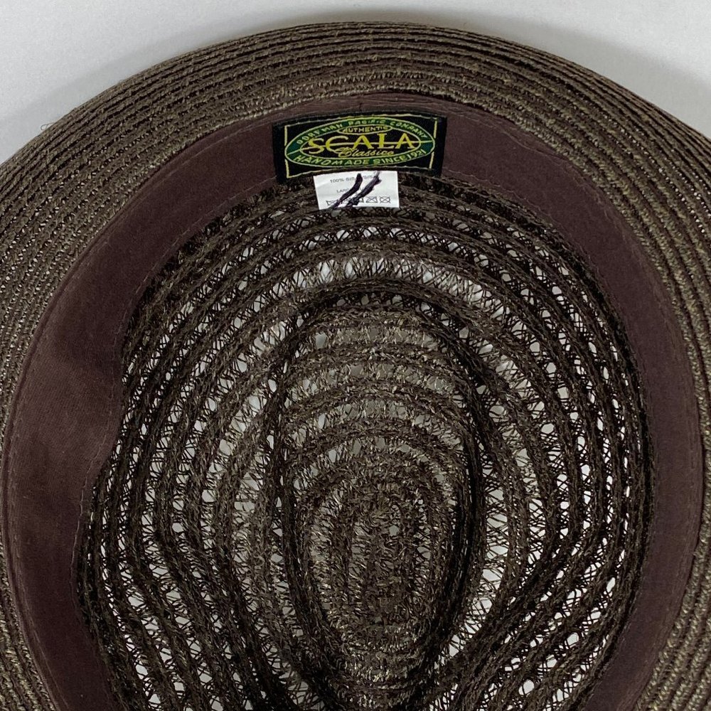 Scala Classic Fedora Pinch Front Hat 100% SISAL - Picture 13 of 13